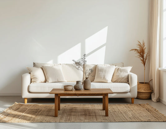 Dale vida a tu sala con textura, color y equilibrio